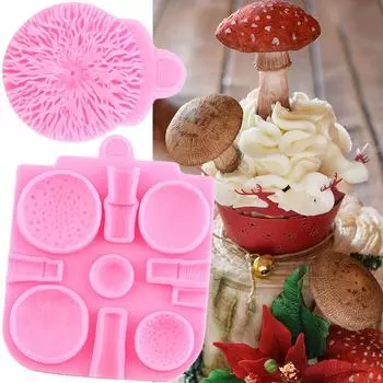 3D огромные силиконовые формы для грибов, формы для грибной помадки, инструменты для украшения торта «сделай сам», инструменты для украшения торта, выпечки кексов, конфет, полимерная глина, форма для шоколадной смолы