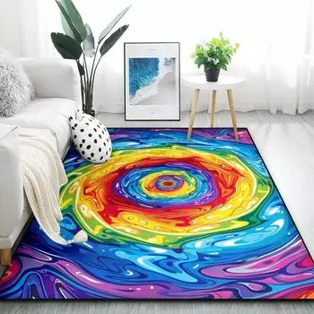 3D оптическая иллюзия ковер для гостиной спальня гостиная противоскользящий напольный коврик мягкий прихожая кухонные коврики украшение дома 40X60cm-16x24in