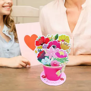 3D-открытка ко Дню матери, цветочный букет, украшение на все случаи жизни, бабушка, семья, друзья A