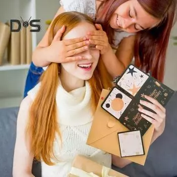 3D-открытка на день рождения, раскладная открытка на день рождения, подарочная коробка с конвертом, складная открытка ручной работы для семьи и друзей A