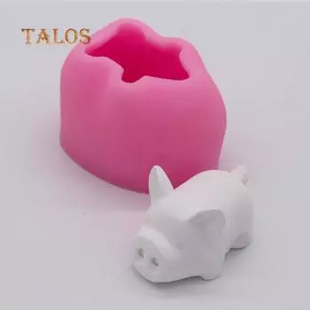 3D Пасхальный кролик Свинья Силиконовые конфеты Шоколадная помадка Плесень Инструмент для украшения торта Декор 1