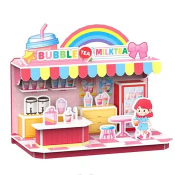 3D Пазл Магазин Товаров Повседневного Спроса, Магазин Автомобилей, Спортивный Магазин, Магазин Игрушек, Сборная Модель Пазла Сделай Сам