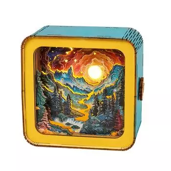 3D пазл-ночник 3D деревянные пазлы для взрослых DIY поделки для взрослых рождественские украшения/подарки для семьи и друзей One Size