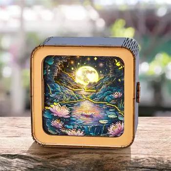 3D пазл-ночник 3D деревянные пазлы для взрослых DIY поделки для взрослых рождественские украшения/подарки для семьи и друзей One Size