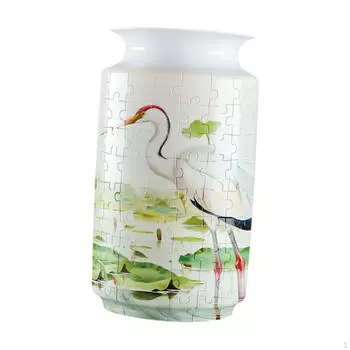 3D-пазл ваза своими руками из 162 изогнутых деталей, украшение для дома, уникальный цветок для фестивалей Red crowned crane