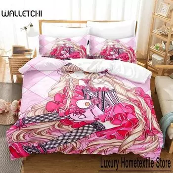 3D-печать аниме Chobits Chi комплект постельного белья для мальчиков и девочек Twin Queen Size пододеяльник наволочка кровать дети взрослые домашний текстиль 70x133cm 2pcs