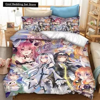 3D печать аниме Date A Live комплект постельного белья для мальчиков и девочек Twin Queen Size пододеяльник наволочка кровать дети взрослые мода домашний текстиль US Queen(228x228cm)