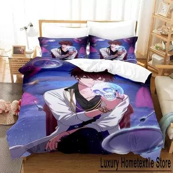 3D-печать аниме-игра Promise of Wizard Комплект постельного белья Single Twin Full Queen King Size Комплект постельного белья для взрослых и детей, пододеяльники EU Single 135x200cm