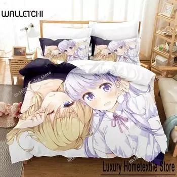 3D печать аниме каваи девушки новый игровой комплект постельного белья односпальный двуспальный двуспальный комплект постельного белья для взрослых и детей спальня пододеяльник наборы 70x133cm 2pcs