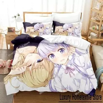 3D печать аниме каваи девушки новый игровой комплект постельного белья односпальный двуспальный двуспальный комплект постельного белья для взрослых и детей спальня пододеяльник наборы EU Single 135x200cm