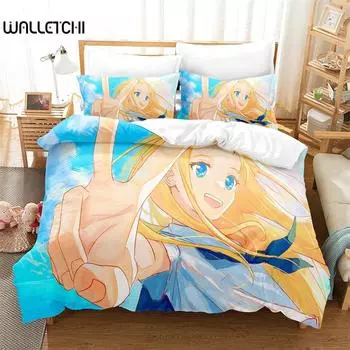 3D-печать аниме летнее время рендеринг Ushio комплект постельного белья для мальчиков и девочек Twin Queen Size пододеяльник наволочка кровать дети взрослые 135x200cm 2pcs