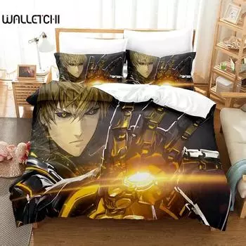 3D-печать аниме One Punch Man покрывала комплекты наволочек комплект постельного белья для детей подарок для девочек близнец полный размер Queen King Size постельное белье 70x133cm 2pcs