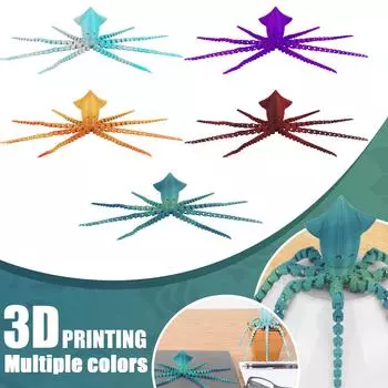 3D-печать каракатицы 3D-печать шарнирная игрушка каракатицы игрушка для взрослых и детей загадочная игрушка каракатицы One Size