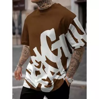 3D печать летняя новая мужская повседневная футболка с короткими рукавами полиэфирное волокно удобная дышащая ретро принт с короткими рукавами S