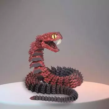 3D-печать Модель подвижного соединения Игрушка ручной работы Украшения Креативные декоративные поделки 30CM винный