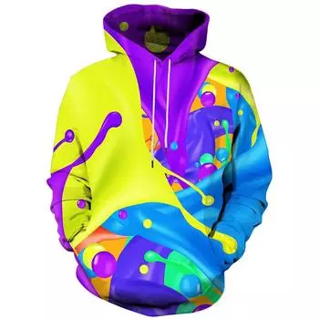 3D печать новинка графические толстовки для мужчин и женщин мода цифровой принт пуловер с капюшоном толстовки мужские большие толстовки одежда S