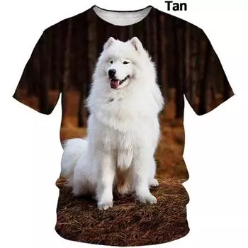 3D-печать Новые модные футболки с рисунком собаки Сацума для мужчин и женщин, повседневные футболки с короткими рукавами и круглым воротником с изображением животных и собак, топы S