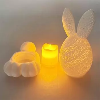 3D-печать Пасхальный популярный подсвечник украшение Креативный ночной светильник фестивальное украшение (Включая имитацию свечей) One Size