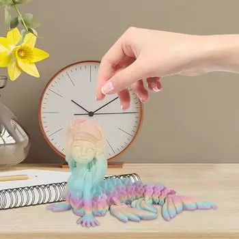 3D-печать Подвижные суставы Модель животного Ручная игрушка Украшения Креативные декоративные поделки One Size бежевый