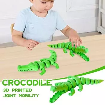 3D-печать подвижных детских игрушек-украшений в виде животных One Size зелёный