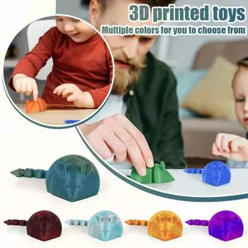 3D-печать Радуга шарнирная подвижная абстрактная креативная мышь украшения декоративные для взрослых и детей One Size