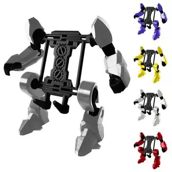 3D-печать Регулируемый держатель для телефона-робота с зарядным кабелем Стационарный робот-поддержка телефона One Size