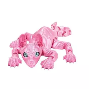 3D-печать Сфинкс Кот Животные Кошка Кукла Шарнирное Украшение Коллекционер Новые Украшения Фигурка Любители D H3J5 Blue-1pcs