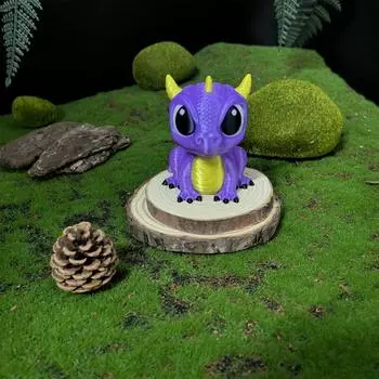 3D-печать украшений для милых игрушек-драконов One Size фиолетовый