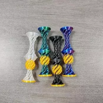 3D-печать украшений, спиральные декомпрессионные игрушки, декоративные трехмерные выдвижные настольные украшения, подарочные фигурки для домашнего декора чёрный