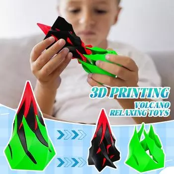 3D-печать вулканов, толкающих, расслабляющих, вращающихся и головоломки One Size зелёный