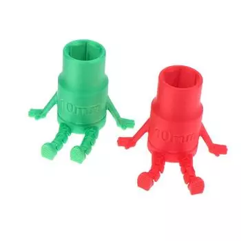 3D-печатная 10-миллиметровая розетка с шарнирными ножками, демонстрационная игрушка-фиджет, идеально подходящая для механиков и любителей DIY, новинка, подарочный декор стола зелёный