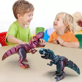 3D-печатная фигурка динозавра с подвижными суставами Фигурка тираннозавра Сочлененная модель динозавра Игрушка Главная зелёный/синий