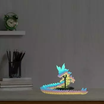 3D-печатная фигурка дракона с подвижными суставами, светящаяся в темноте фигурка дракона, игрушка, украшение, украшение для детей и взрослых, коллекция подарков 30cm