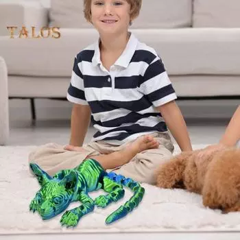 3D-печатная фигурка лысой кошки с подвижными суставами, фигурка кошки-сфинкса, шарнирная модель животного, игрушка для домашнего офиса, книжной полки, украшения для рабочего стола, орнамент красный