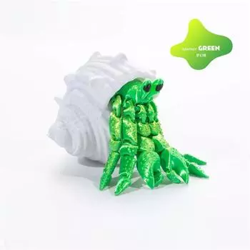 3D-печатная фигурка рака-отшельника, многошарнирная, подвижная, для украшения дома, аксессуары для гостиной, мужчина, женщина, новинка, подарочная игрушка