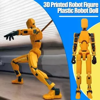 3D печатная фигурка робота, многосуставная модель робота, подвижные суставы, фигурка, украшение для рабочего стола, украшение для детей и взрослых, подарок