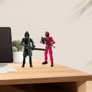 3D-печатная фигурка робота с подвижными суставами и аксессуарами, модель персонажа из телесериала A