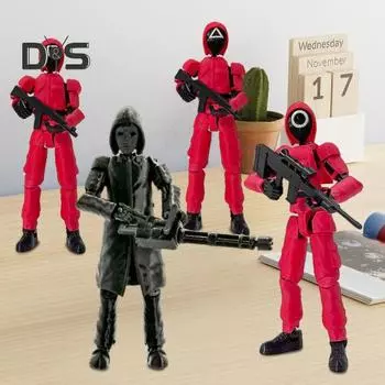 3D-печатная фигурка робота с подвижными суставами, игрушка-модель персонажа из телесериала, фигурка-манекен, украшение для домашнего офиса A