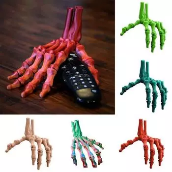 3D печатная фигурка руки скелета Хэллоуин подвижные суставы фигурка руки черепа шарнирная кость украшение руки домашний офис настольный орнамент бежевый