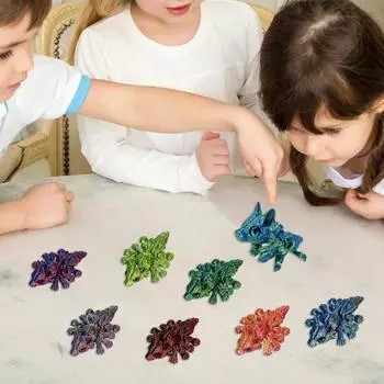 3D-печатная фигурка тарантула, подвижные суставы, фигурка паука, антистрессовая шарнирная модель животного, игрушка-фиджет, украшение для домашнего офиса, рабочего стола, орнамент