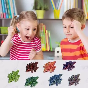 3D-печатная фигурка тарантула, подвижные суставы, фигурка паука, антистрессовая шарнирная модель животного, игрушка-фиджет, украшение для домашнего офиса, рабочего стола, орнамент