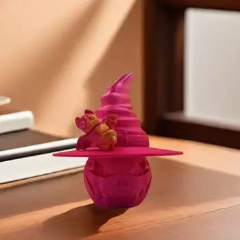 3D-печатная фигурка тыквы на Хэллоуин, красочная летучая мышь, шляпа ведьмы, тыквенная голова, игрушка-фиджет, украшение для домашнего офиса, рабочего стола, украшение для вечеринки