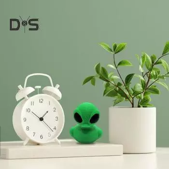 3D-печатная фигурка утки-инопланетянина, зеленая статуя утки, скульптура, модель животного, домашний офис, книжная полка, украшение для рабочего стола, орнамент зелёный