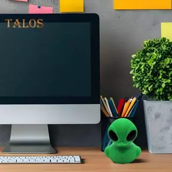 3D-печатная фигурка утки-инопланетянина, зеленая статуя утки, скульптура, модель животного, домашний офис, книжная полка, украшение для рабочего стола, орнамент зелёный