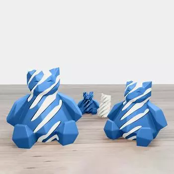 3D-печатная игрушка для декомпрессии, вращающаяся спиральная проникающая скульптура для снятия стресса и беспокойства One Size синий