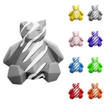 3D-печатная игрушка для декомпрессии, вращающаяся спиральная проникающая скульптура для снятия стресса и беспокойства One Size зелёный