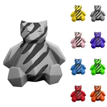 3D-печатная игрушка для декомпрессии, вращающаяся спиральная проникающая скульптура для снятия стресса и беспокойства One Size синий