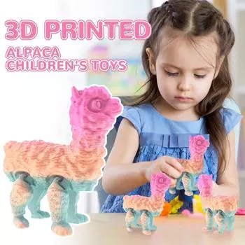 3D-печатная игрушка-кукла из травы и грязи Лошадь Милый подарок-украшение One Size