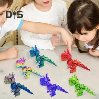 3D-печатная игрушка тираннозавр рекс подвижные суставы шарнирная фигурка динозавра модель динозавра настольная фигурка украшение дети взрослые подарок