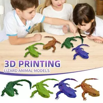 3D-печатная игрушка-украшение в виде ящерицы 21,5 см One Size